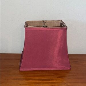 Elegant Burgundy Square Lampshade